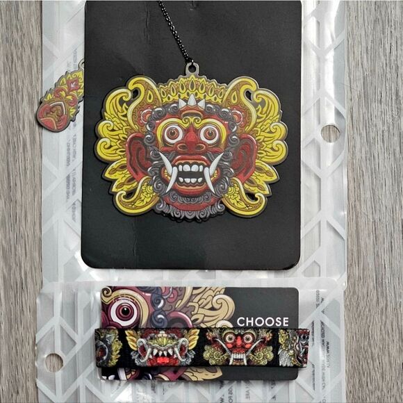 ZOX "CHOOSE YOUR SIDE" #1364 BARONG MASK COLLECTIBLE WRISTBAND & BOOKMARK #594 - Picture 4 of 13